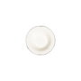 Hermia Platin Yaldız Fulya 53 YTKM Juego de Cena de Porcelana Blanco y Plata